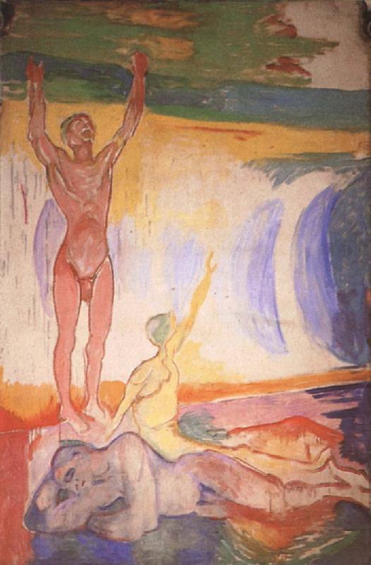 Edvard Munch Wake oil painting image